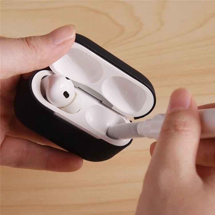 For AirPods Pro 2 Silicone Earbuds Case Soft Protective Cover No Hook with Cleaning Pen - Blue