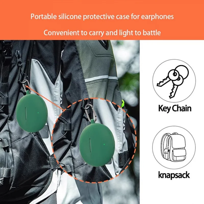 Funda de Silicona Blanca para OnePlus Buds 4 con Hebilla Antivío para Auriculares Inalámbricos