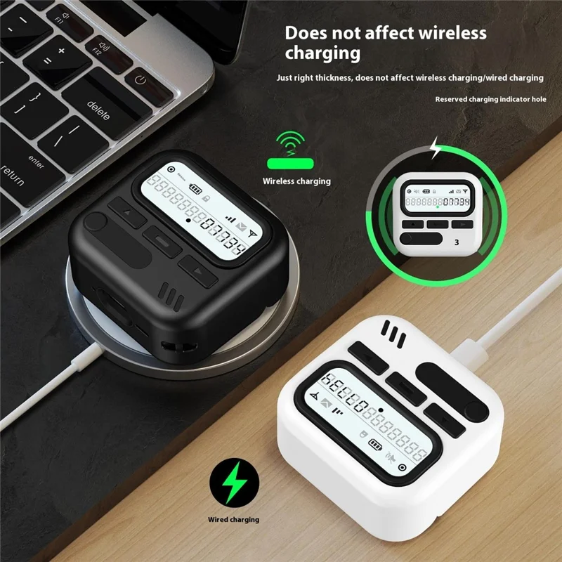 Чехол для AirPods Pro 2 / AirPods Pro в ретро-дизайне из TPU + PC с беспроводной зарядкой и шнурком - Белый