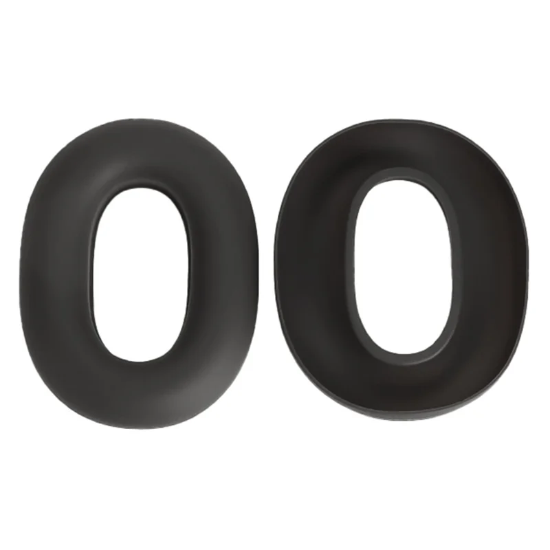 1 Pair For Sony WH-1000XM6 Silicone Ear Pads Case Headphones Cushion Protective Cover - Black