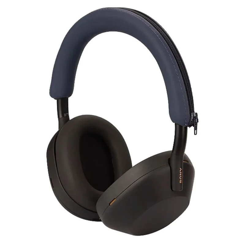 For Sony WH-1000XM6 Headphone Head Beam Cover Soft Silicone Headband Protective Sleeve - Black