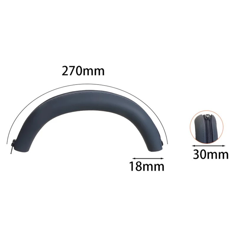 For Sony WH-1000XM6 Headphone Head Beam Cover Soft Silicone Headband Protective Sleeve - Black