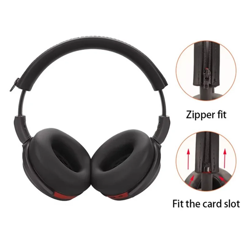 Pour Sennheiser HD 450BT Étui de protection en silicone pour casque – Couvercle d'arceau – Noir