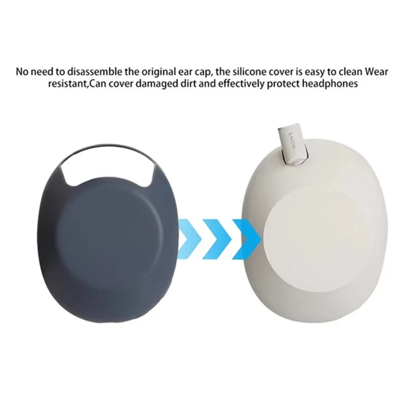 Funda de Silicona para Auriculares Sony WH-1000XM6 - Resistente a Rayones, Impermeable y Protectora - Azul Oscuro