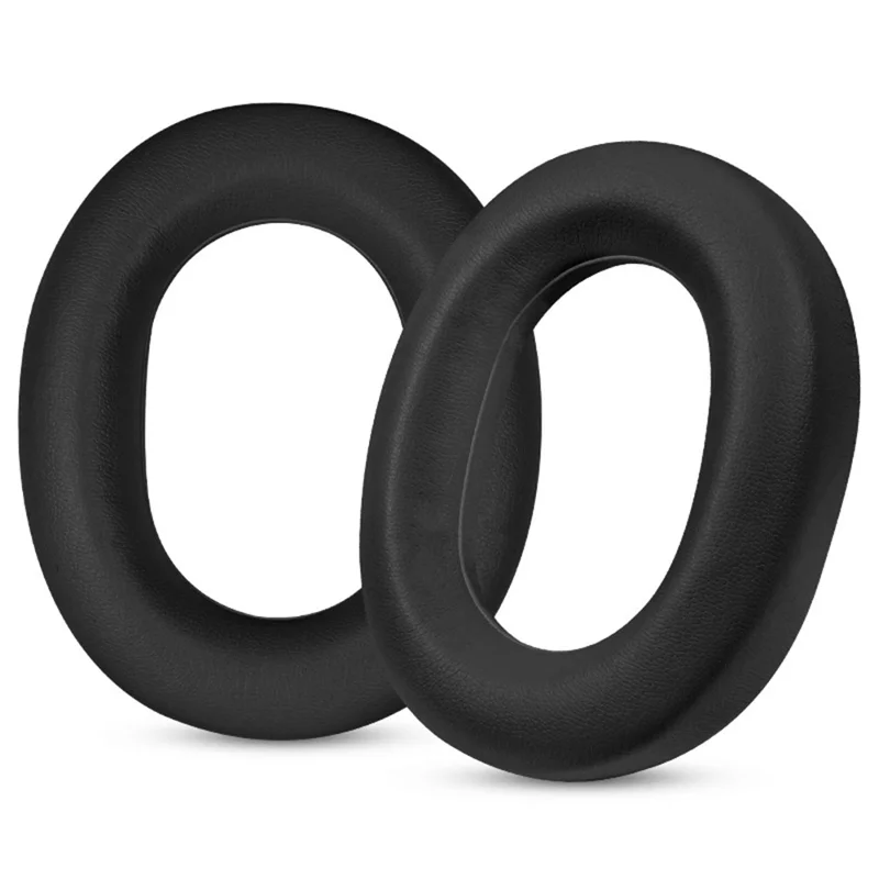 1 Pair for Huawei FreeBuds Studio Replacement Ear Pads Protein Leather Foam Headphone Cushions - Black