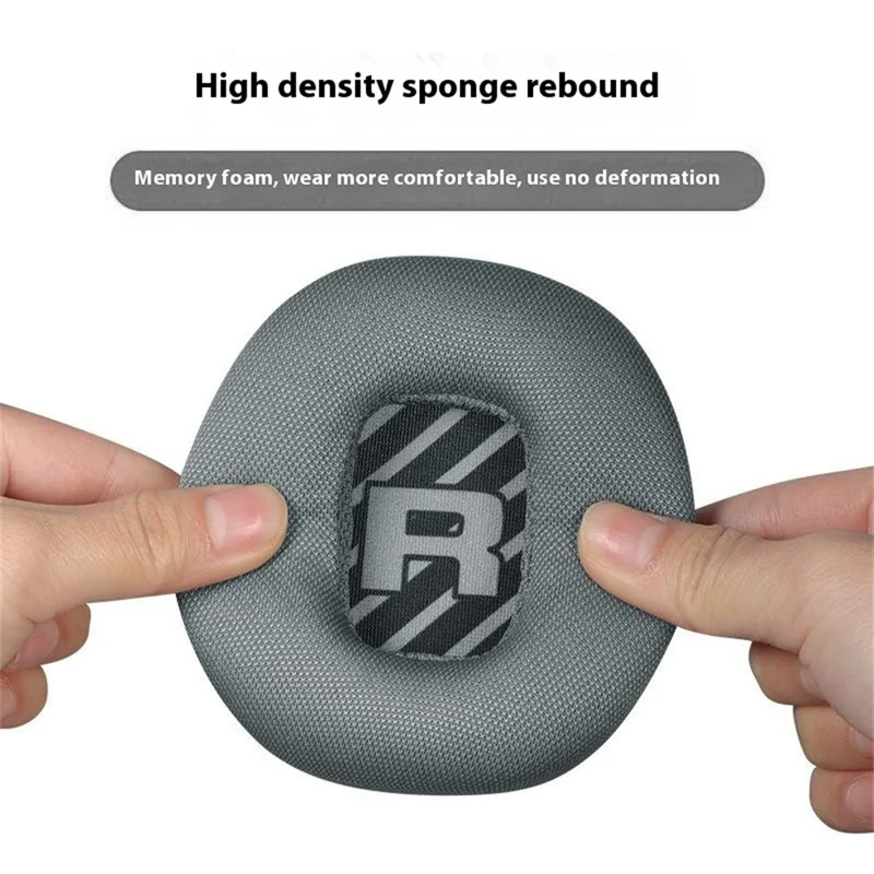 1 Paire de Coussinets d'Oreilles de Remplacement en Mousse à Mémoire de Forme avec Tissu Respirant en Maille pour Casque Logitech Astro A10 Génération 2 - Noir