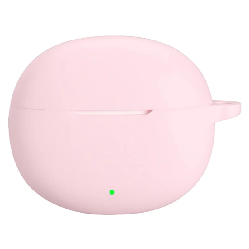 For vivo iQOO TWS Air3 Protective Case Bluetooth-Compatible Earbuds Silicone Cover with Hook - Pink