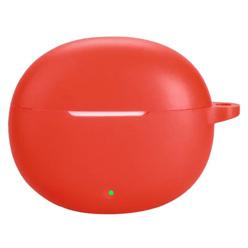 For vivo iQOO TWS Air3 Protective Case Bluetooth-Compatible Earbuds Silicone Cover with Hook - Red