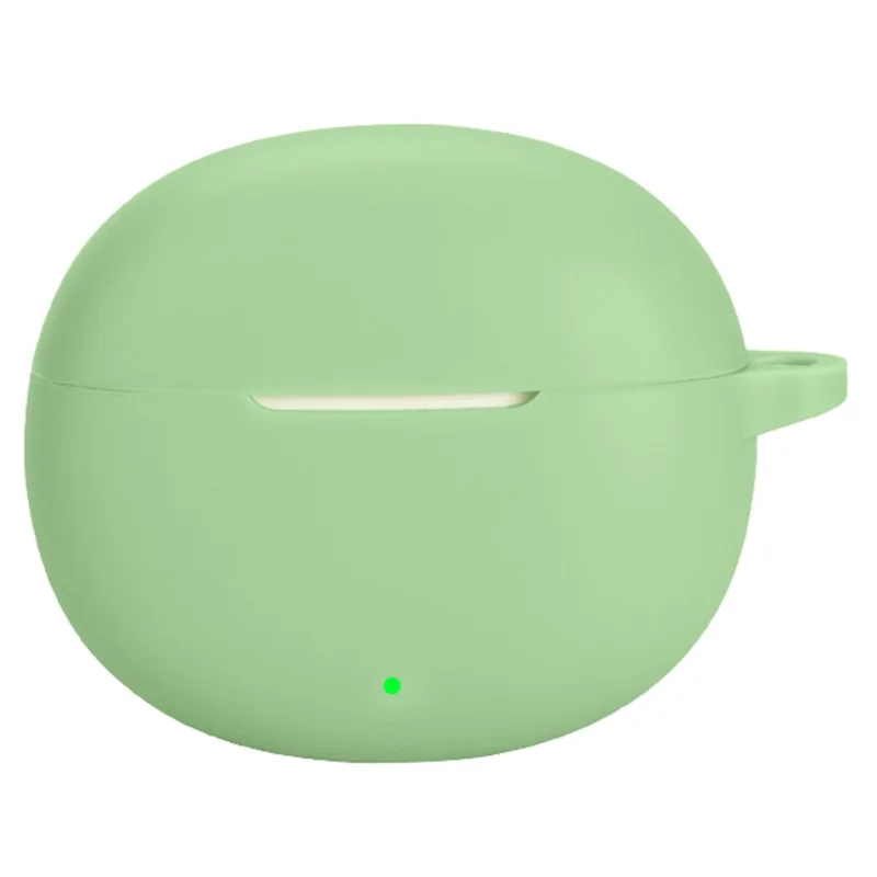 For vivo iQOO TWS Air3 Protective Case Bluetooth-Compatible Earbuds Silicone Cover with Hook - Matcha Green