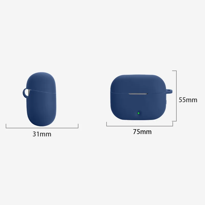 For Edifier Lolli Pro 5 Protective Case Bluetooth-Compatible Earbuds Silicone Cover with Hook - Black