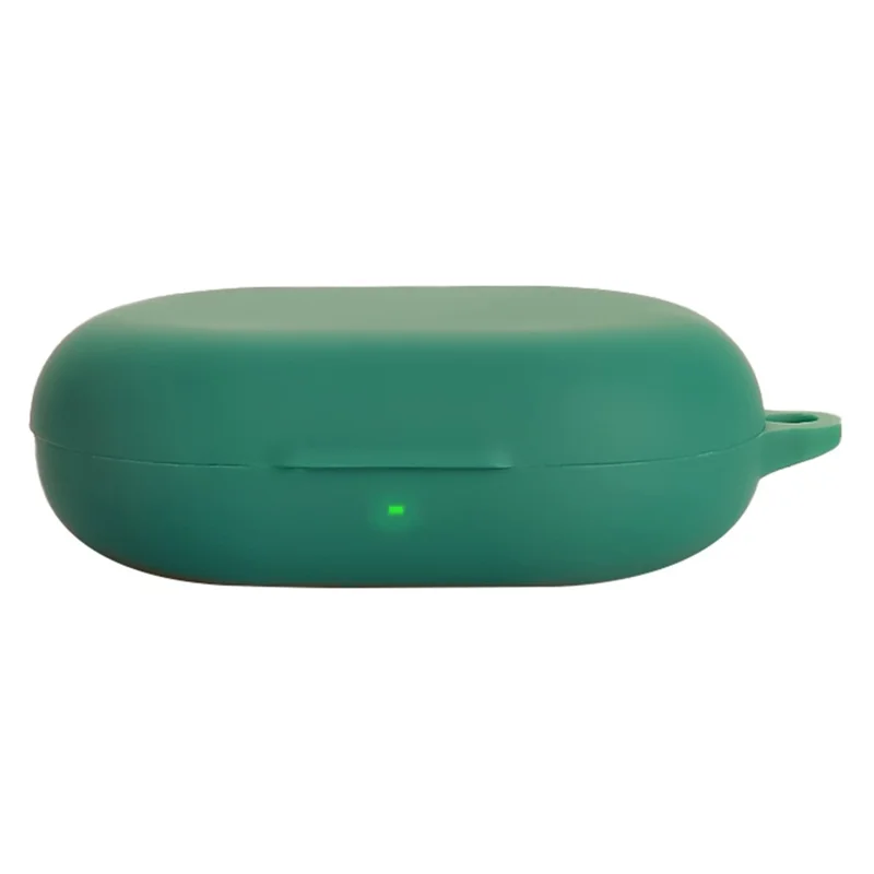 For SoundPEATS Chasers Protective Case Bluetooth-Compatible Earbuds Silicone Cover with Hook - Blackish Green