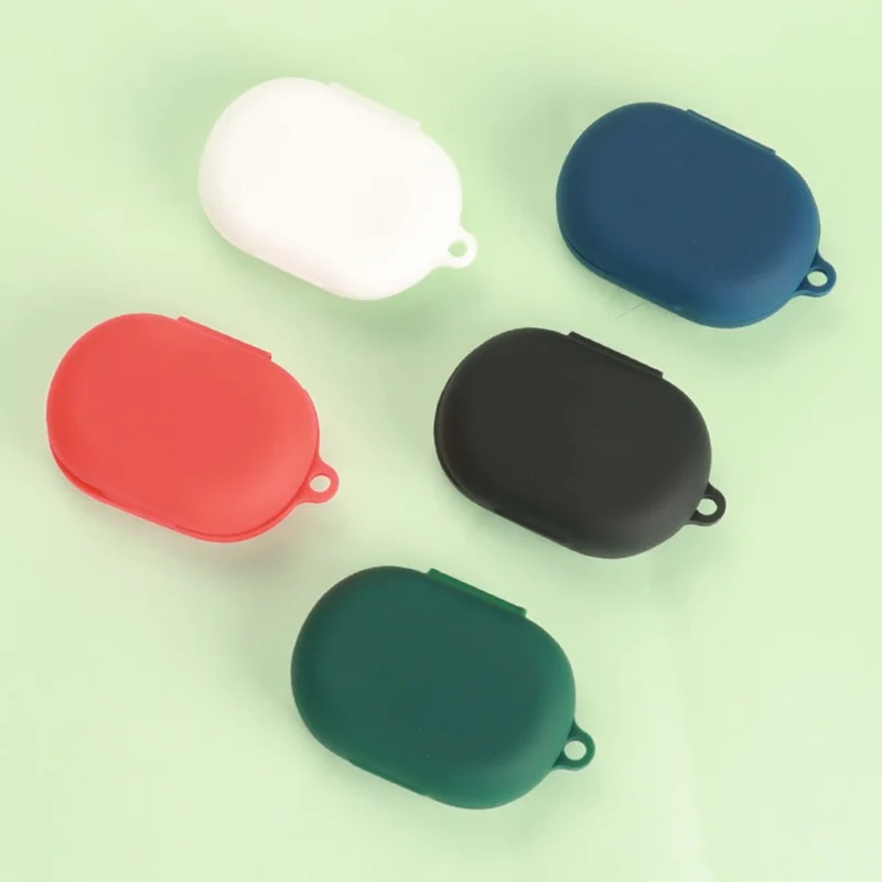 For SoundPEATS Chasers Protective Case Bluetooth-Compatible Earbuds Silicone Cover with Hook - Blackish Green