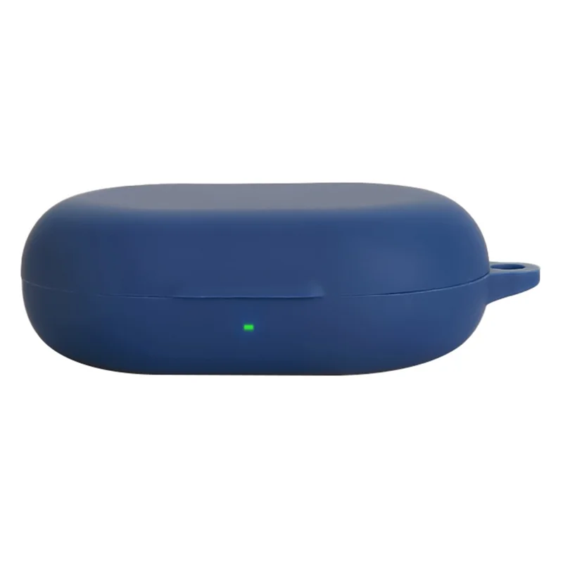 For SoundPEATS Chasers Protective Case Bluetooth-Compatible Earbuds Silicone Cover with Hook - Dark Blue