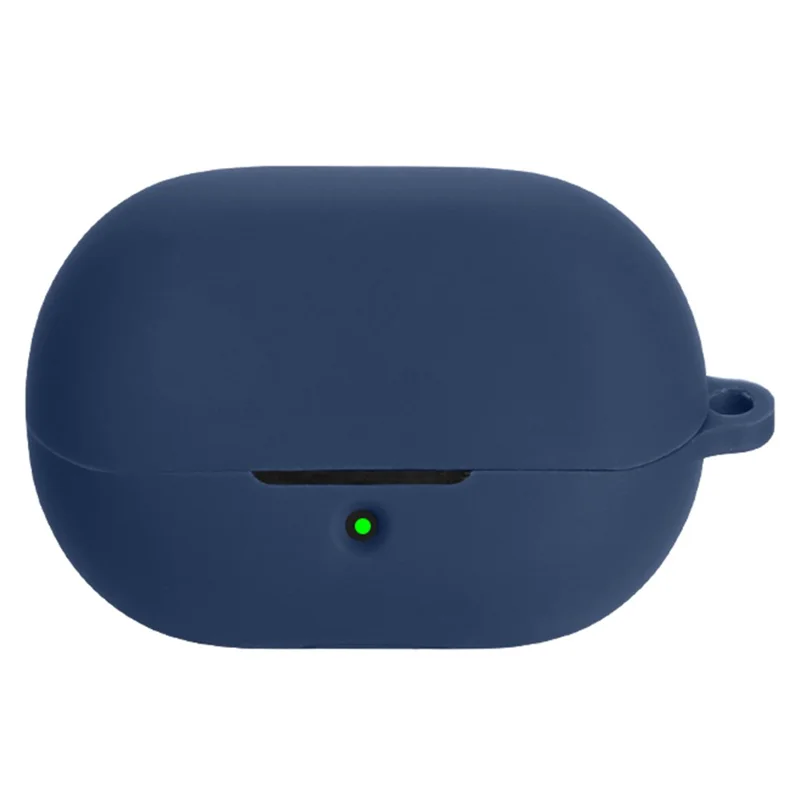 For SoundPEATS H3 Protective Case Bluetooth-Compatible Earbuds Silicone Cover with Hook - Dark Blue