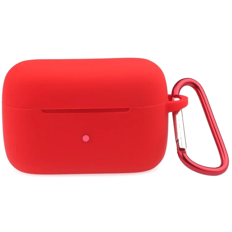 Funda Para Auriculares Para Jabra Elite 85T Auriculares De Silicona Caja De Carga Cubierta Protectora Suave Manga Con Hebilla - Rojo