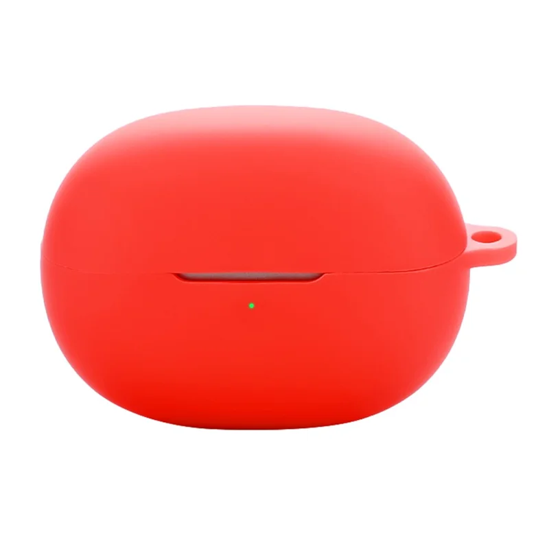 For EarFun Clip Protective Case Bluetooth-Compatible Earbuds Silicone Cover with Hook - Red
