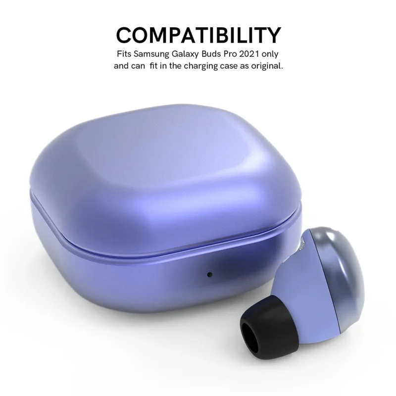 AHASTYLE WG36 3 пары насадок для Samsung Galaxy Buds Pro, силиконовые накладки для ушей - Черный / L