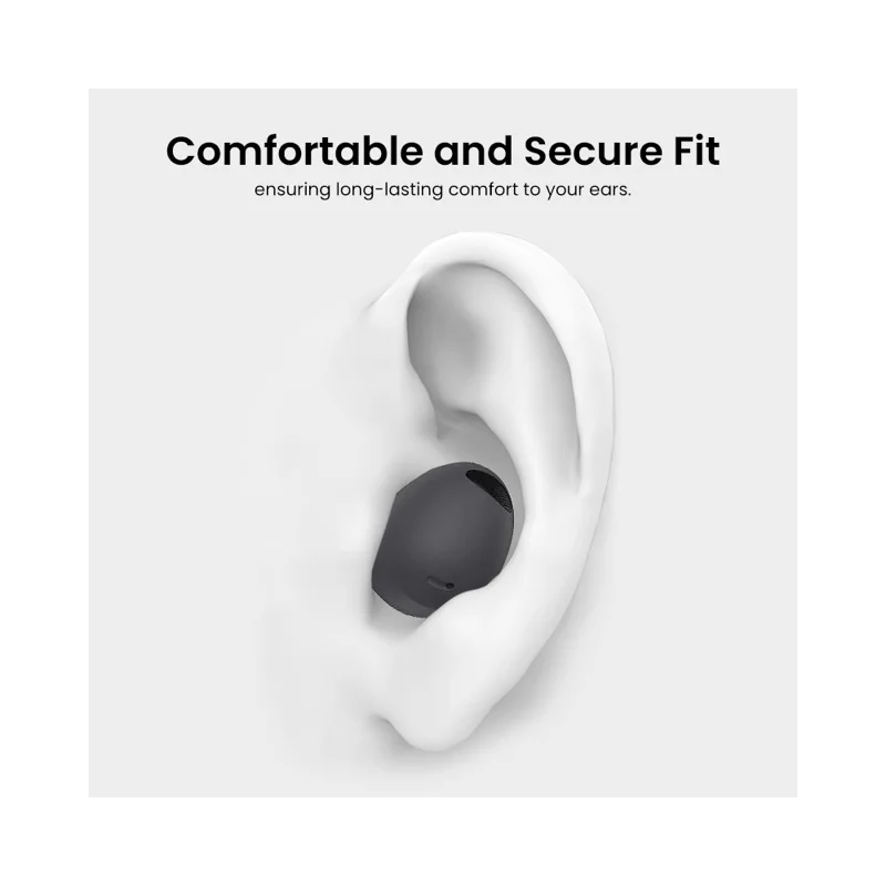 AHASTYLE WG36 1 пара амбушюров для Samsung Galaxy Buds Pro, силиконовые накладки для наушников - Черный / L