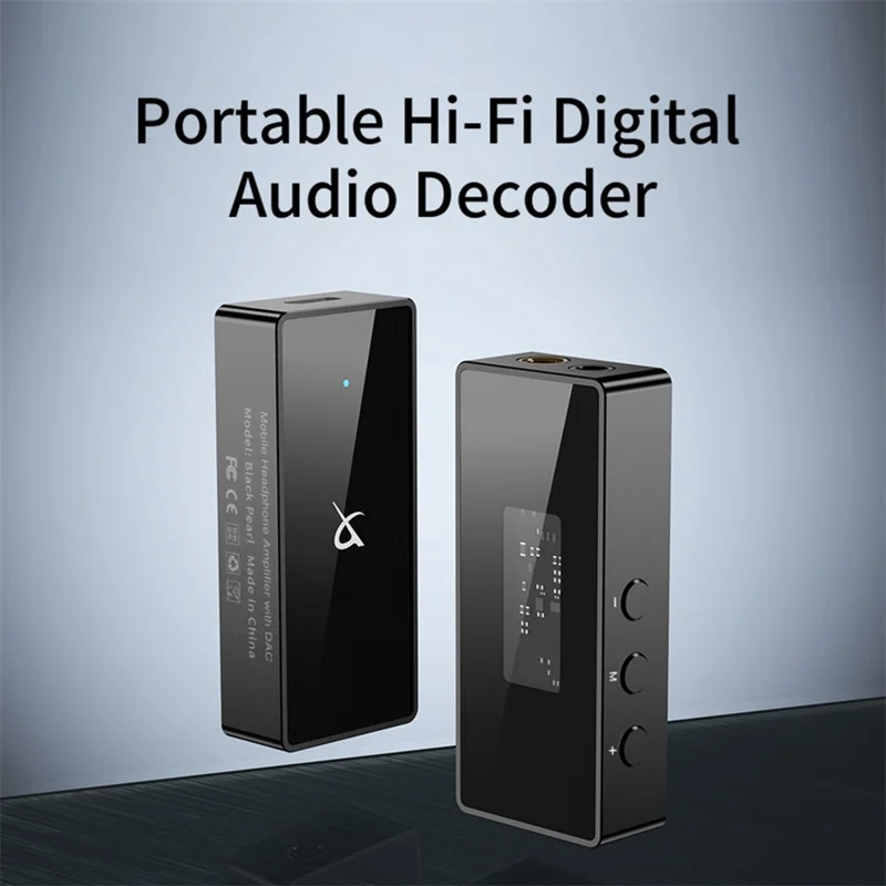 TRN Portable HiFi Digital Audio Decoder Amplifier DAC Dual Chip Headphone Dongle with LED Indicator