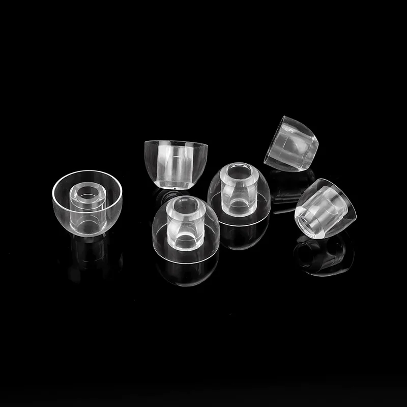 TRN 3 Pairs Transparent Liquid Silicone Ear Tips for In Ear Headphones Noise Isolating Replacement Earbud Caps - M