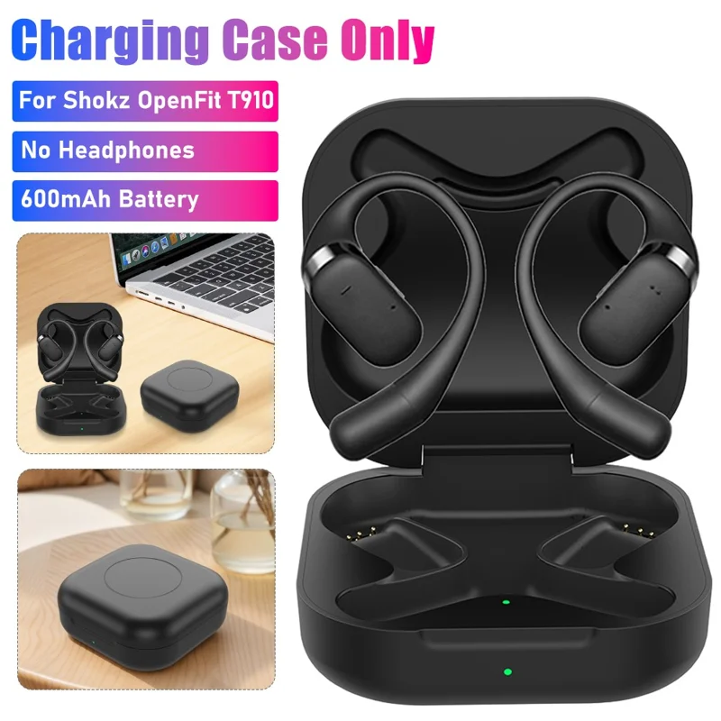 Für Shokz OpenFit T910 Open Ear Kopfhörer 600mAh Ladeetui Ersatz-Ladebox