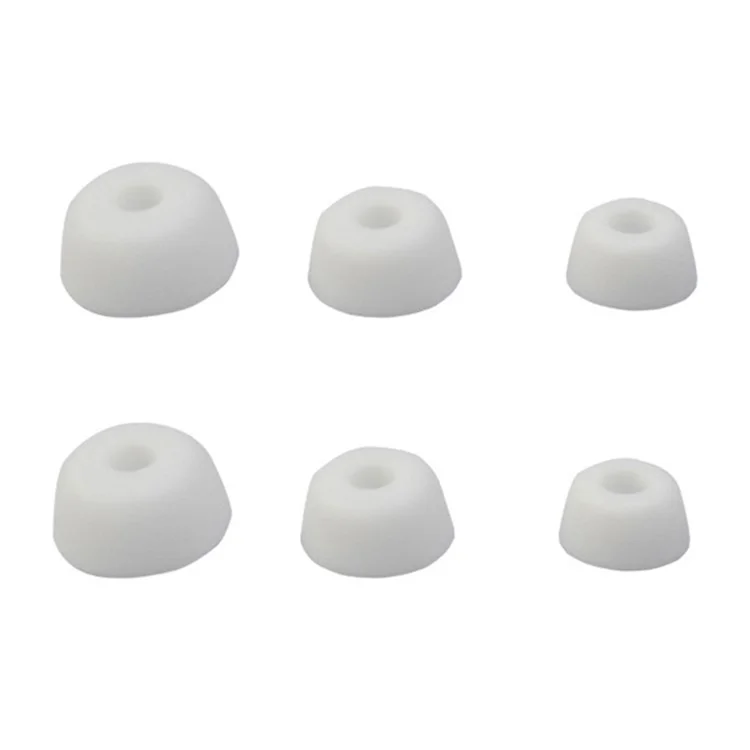 3 Pairs Soft Silicone Ear Tips Earbuds Replacement for Jabra Elite 75t/ 65t/ Active/ Sport Evolve Earphone - White