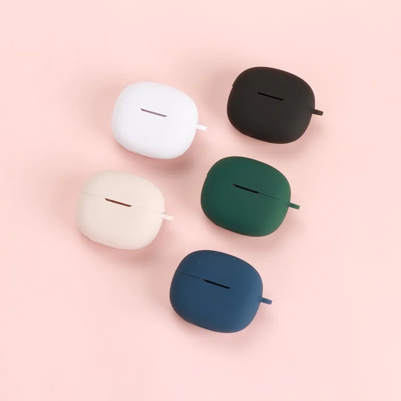 Capa Protetora de Silicone para Fones de Ouvido Bluetooth Edifier X5 Evo com Gancho - Verde Escuro