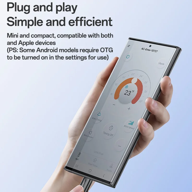 YESIDO EC26C Type C Universal Infrared Controller Smart Phone Remote for Apple Android Huawei