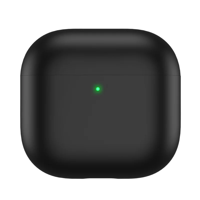 AHASTYLE WG172 For Apple AirPods 4 Silicone Case Earphone Anti-drop Protective Cover - Black