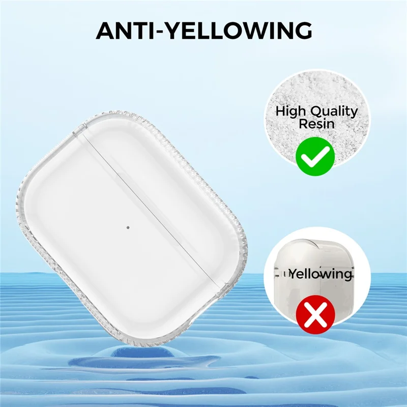 AHASTYLE WG94-2 For AirPods Pro 2 Transparent TPU Case Wireless Earphone Shockproof Protective Cover with Lanyard - Transparent