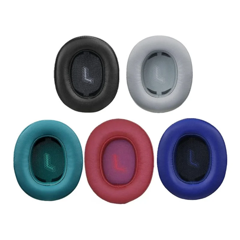 For JBL E55BT Quincy Headphones Ear Pads 2pcs Replacement Cushions Full-Ear Coverage - Black