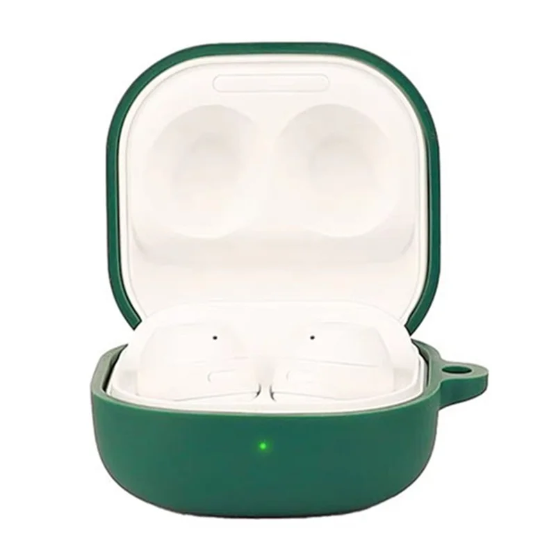 For Samsung Galaxy Buds Core Silicone Case Wireless Earphones Protective Cover with Anti-Lost Buckle - Yellow