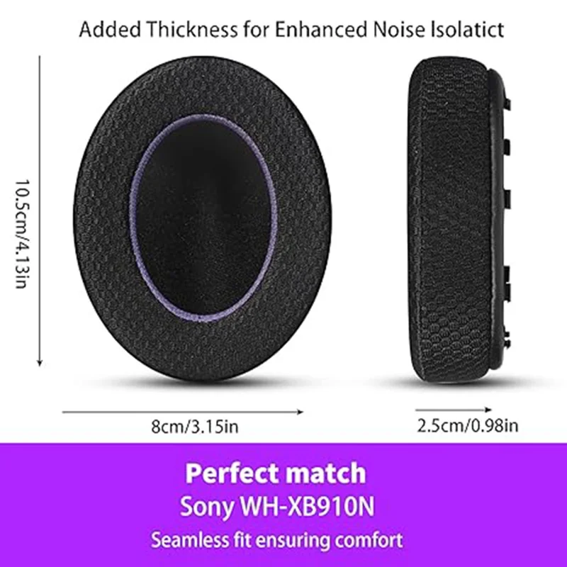 For Sony WH-XB910N Headphone Ear Cushions Headset Breathable Sponge Earpads