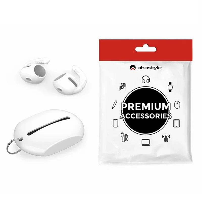 AHASTYLE PT100 1 Pair For AirPods Pro Silicone Ear Hooks Anti Lost Earhooks Ear Tips - White  /  L