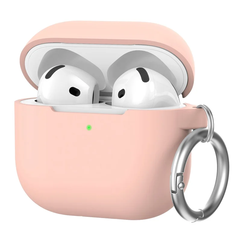 AHASTYLE PT196 For AirPods 4 Silicone Protective Case One Piece Design Earbuds Cover - Pink