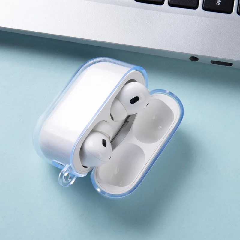 For AirPods Pro 3 Transparent TPU Ørepudekapsel Beskyttelsesdæksel