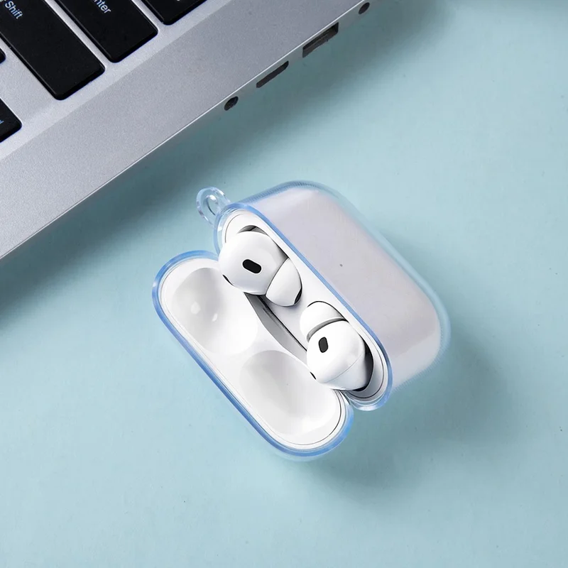 For AirPods Pro 3 Transparent TPU Ørepudekapsel Beskyttelsesdæksel