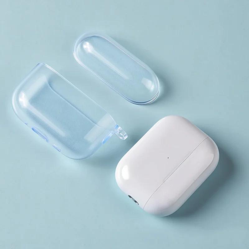 For AirPods Pro 3 Transparent TPU Ørepudekapsel Beskyttelsesdæksel
