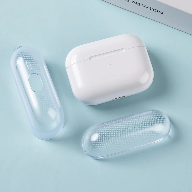 For AirPods Pro 3 Transparent TPU Ørepudekapsel Beskyttelsesdæksel