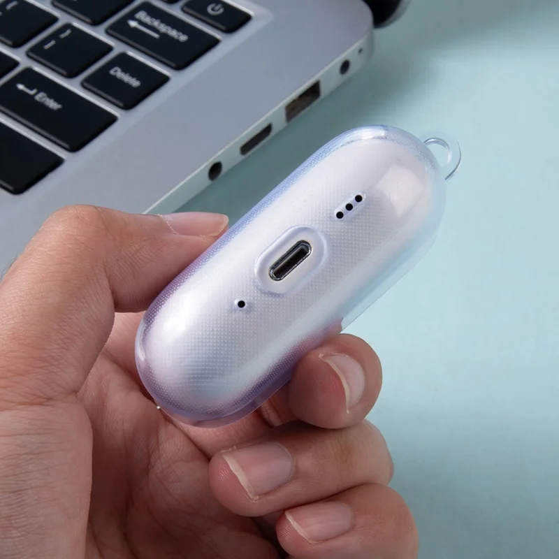 For AirPods Pro 3 Transparent TPU Ørepudekapsel Beskyttelsesdæksel
