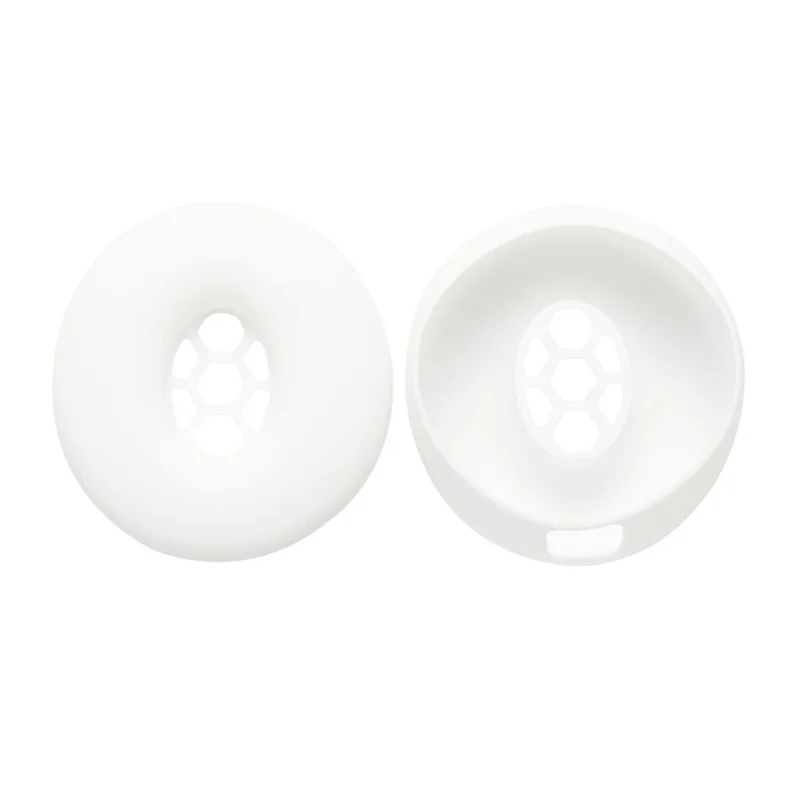 1 Pair Earpad Silicone Case For Beats Solo3 Headphones Ear Cushion Protective Cover - White