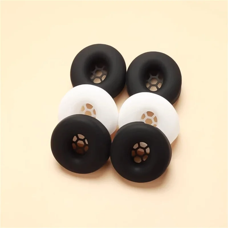 1 Pair Earpad Silicone Case For Beats Solo3 Headphones Ear Cushion Protective Cover - White