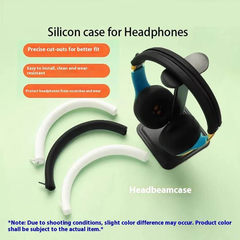 Silicone Headband For Beats Solo3 Headphones Protective Cushion Cover - Black