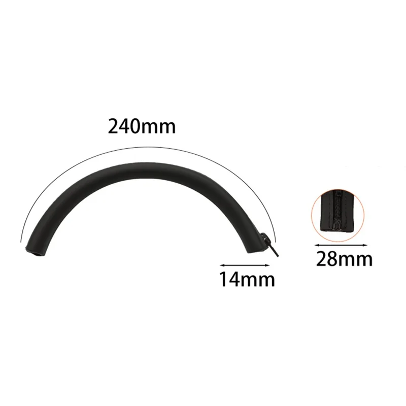 Silicone Headband For Beats Solo3 Headphones Protective Cushion Cover - Black