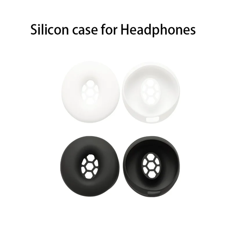 For Beats Solo3 Headphones Silicone Protective Cover Set 2Pcs Earpad Cushion Covers + Headband Sleeve - Black