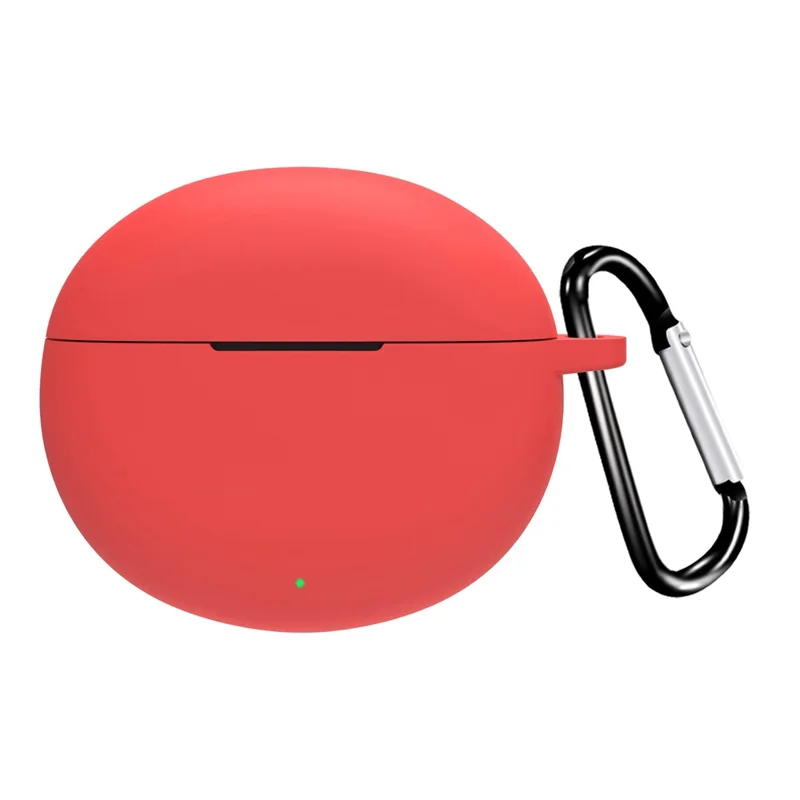 For Honor Earbuds X8 Protective Case Bluetooth-Compatible Earphone Silicone Cover with Hook - Red