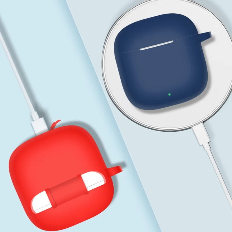 Защитный чехол для Huawei FreeBuds SE 3, совместимый с Bluetooth, силиконовый чехол для наушников с крючком - красный