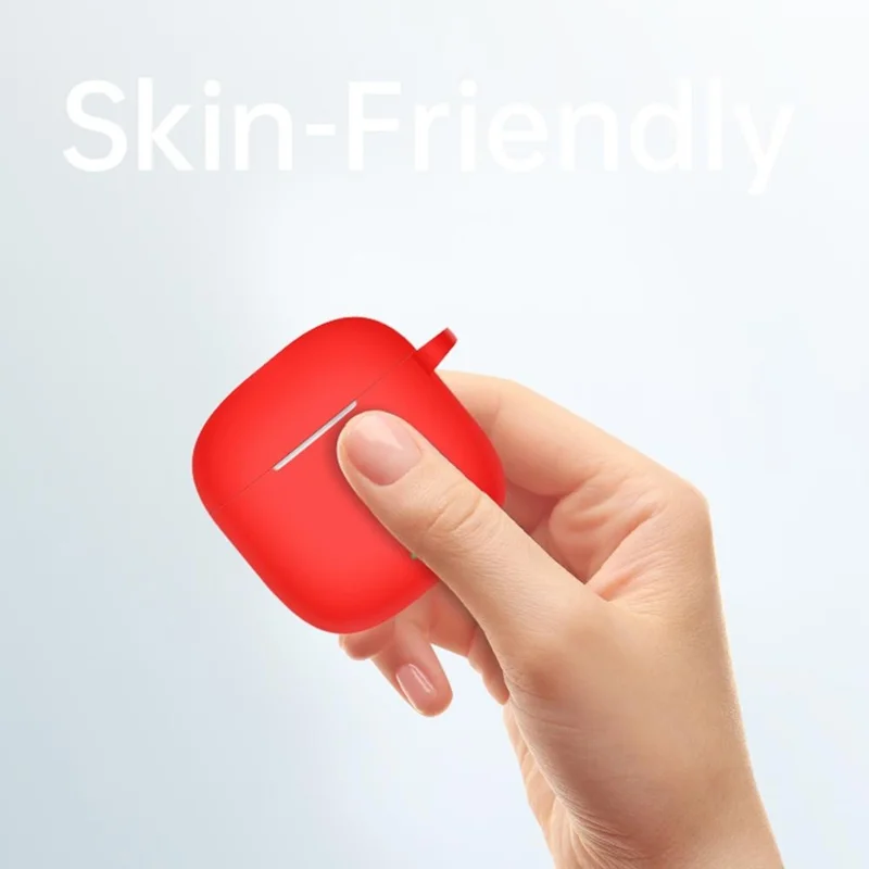 Защитный чехол для Huawei FreeBuds SE 3, совместимый с Bluetooth, силиконовый чехол для наушников с крючком - красный