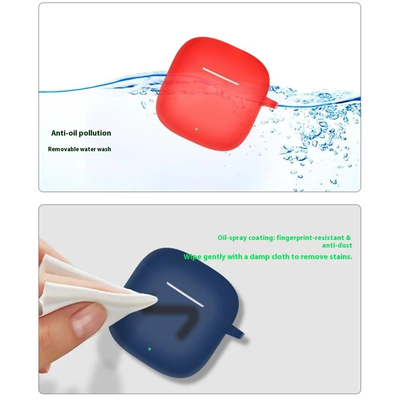 For Huawei FreeBuds SE 3 Protective Case Bluetooth-Compatible Earphone Silicone Cover with Hook - Black