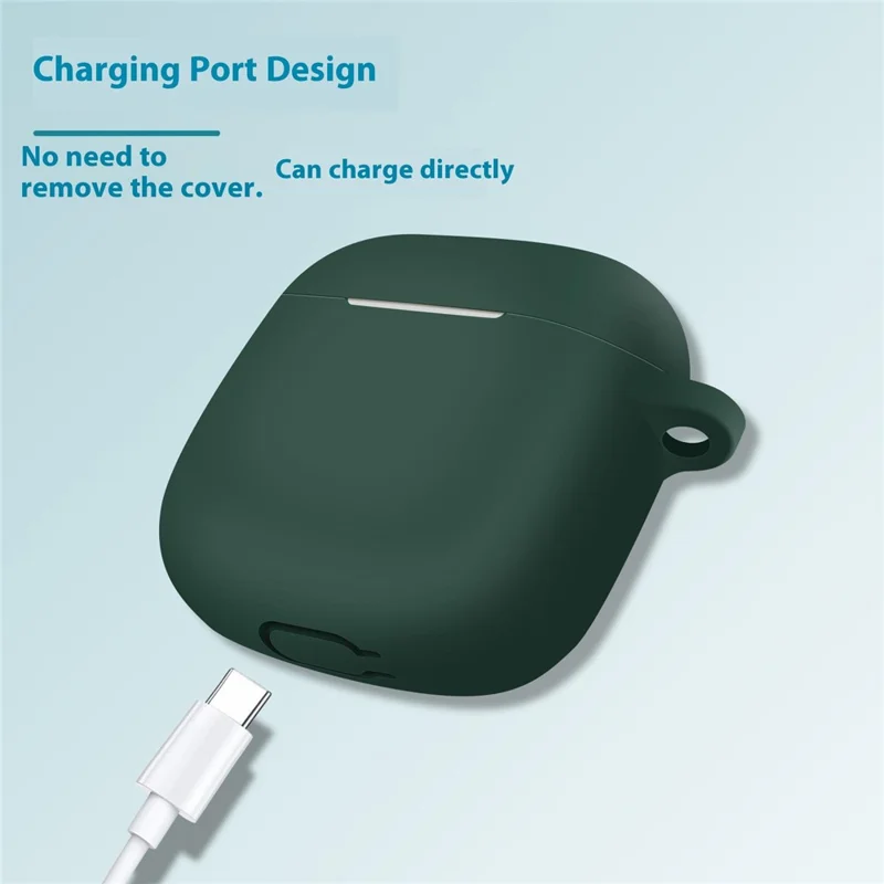 For Huawei FreeBuds SE 3 Protective Case Bluetooth-Compatible Earphone Silicone Cover with Hook - Black